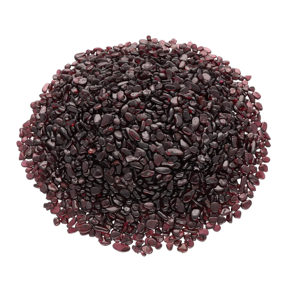 Lebensquelle Plus Granate Mini piedras tamboreadas | chips de piedras preciosas | 4-10 mm de diámetro (300 gramos)