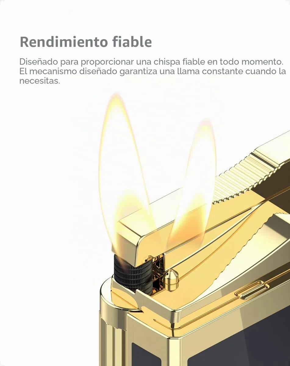 VVAY Mechero Elegante Gas Recargable – Sin Gas Butano Incluido