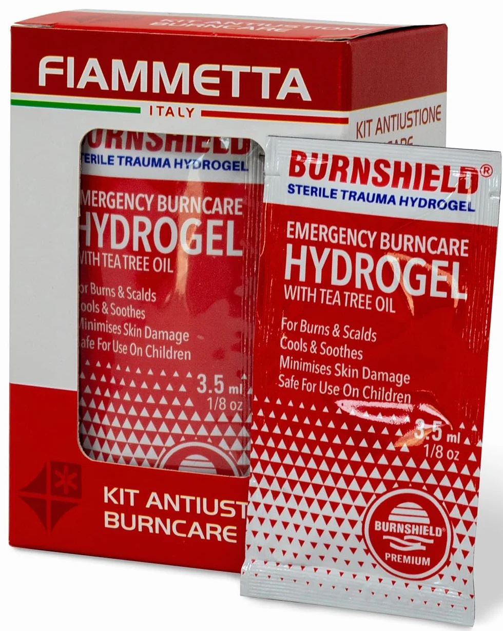 Gel para quemaduras, 10 bolsitas de primeros auxilios, 3,5 g, estéril BurNSHIELD