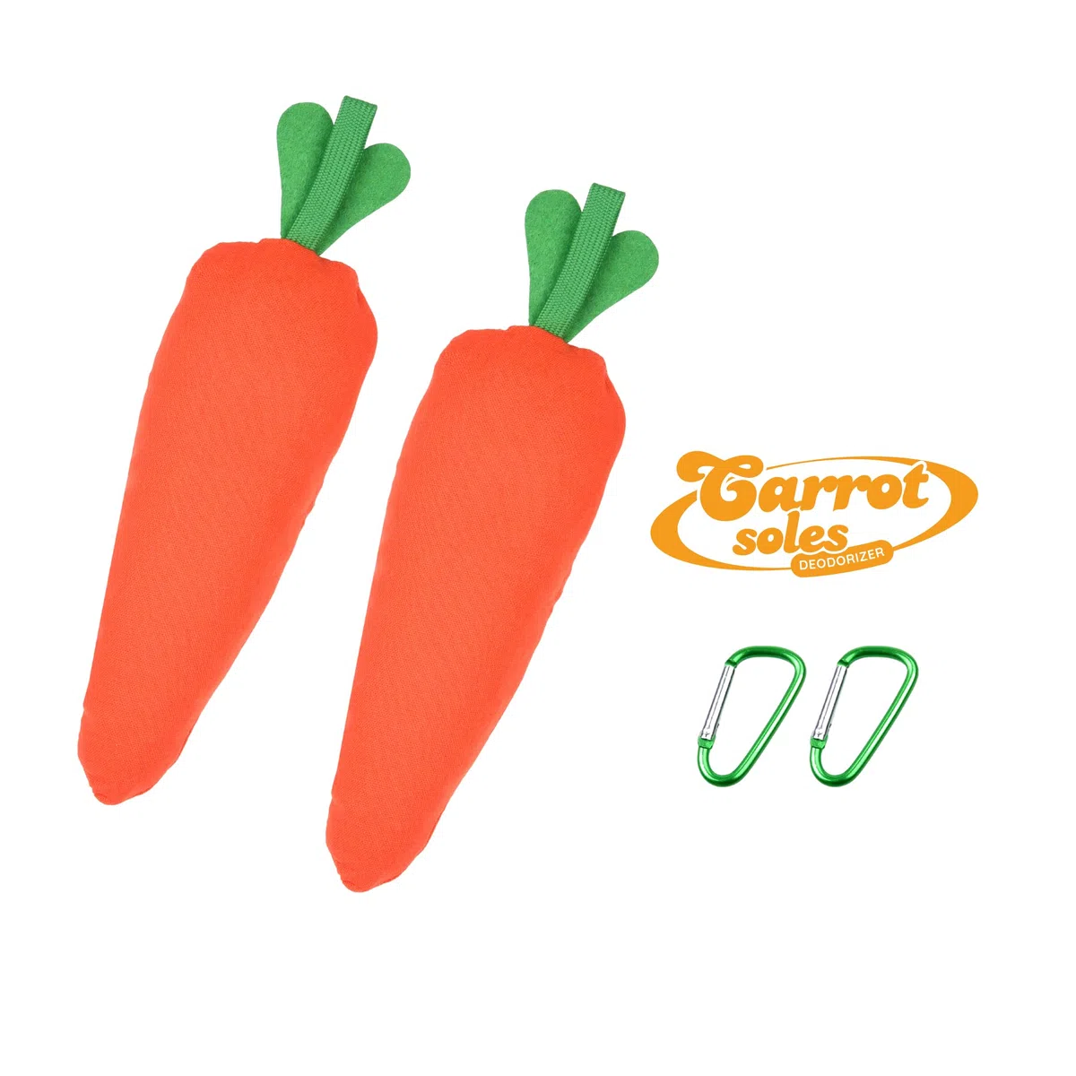 Desodorante para zapatos Carrotsoles en paquete de 2, eliminador de olores para zapatos, botas, armarios, cajones, guantes - Absorbente de humedad, ambientador, purificador de aire de carbón activado