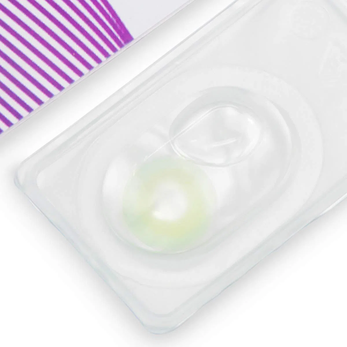 GLAMLENS lentillas de colores verdes Alice Green + contenedor. 1 par (2 piezas) - 90 Días - Sin Graduación - 0.00 dioptrías - blandos - Lentes de contacto verde de hidrogel de silicona