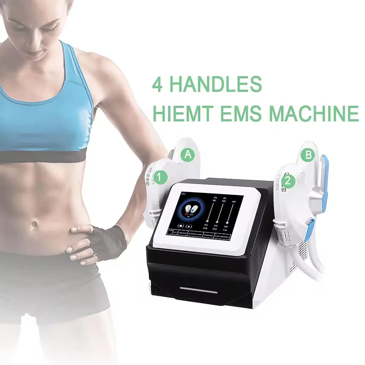 Aparato Magnetoterapia, Magnet Therapy Maker Con Pantalla LCD Y 4 Asas, 3-150Hz Frecuencia De Trabajo Y La Intensidad Ajustable, Profundo En La Capa De Grasa Y No Invasivo, Para La Osteoartritis