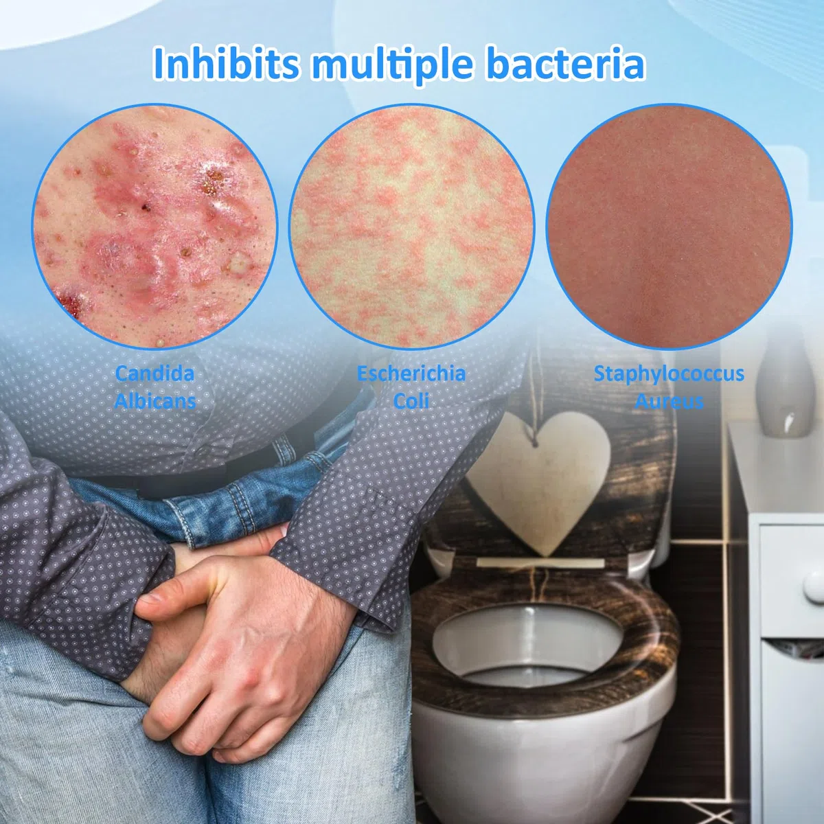 2 Cremas Higiene Íntima Hombres con 100 Hisopos de Algodón, Crema Aliviar la Picazón para Zona Íntima Masculina, Crema Hidratante Antipicazón ÍNtima Masculinos, CREma Calmante para las Partes Privadas