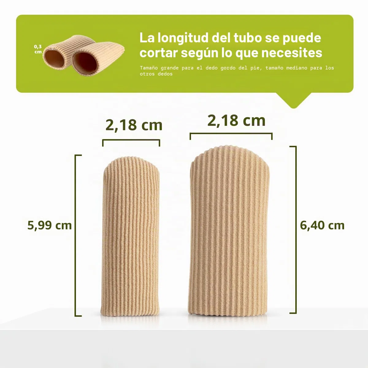 Bukihome 8 protectores de dedos de los pies, evita el alivio del dolor para callos, ampollas y uñas encarnadas (2 unidades de tamaño grande + 6 unidades de tamaño mediano) [Actualización]