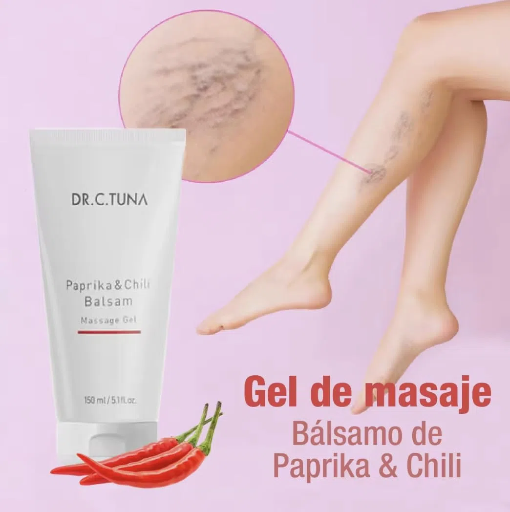 Gel de Masaje Bálsamo de Paprika (Pimentón) & Chili + PDF de uso CORRECTO - Alivio del dolor y reafirmante de la piel