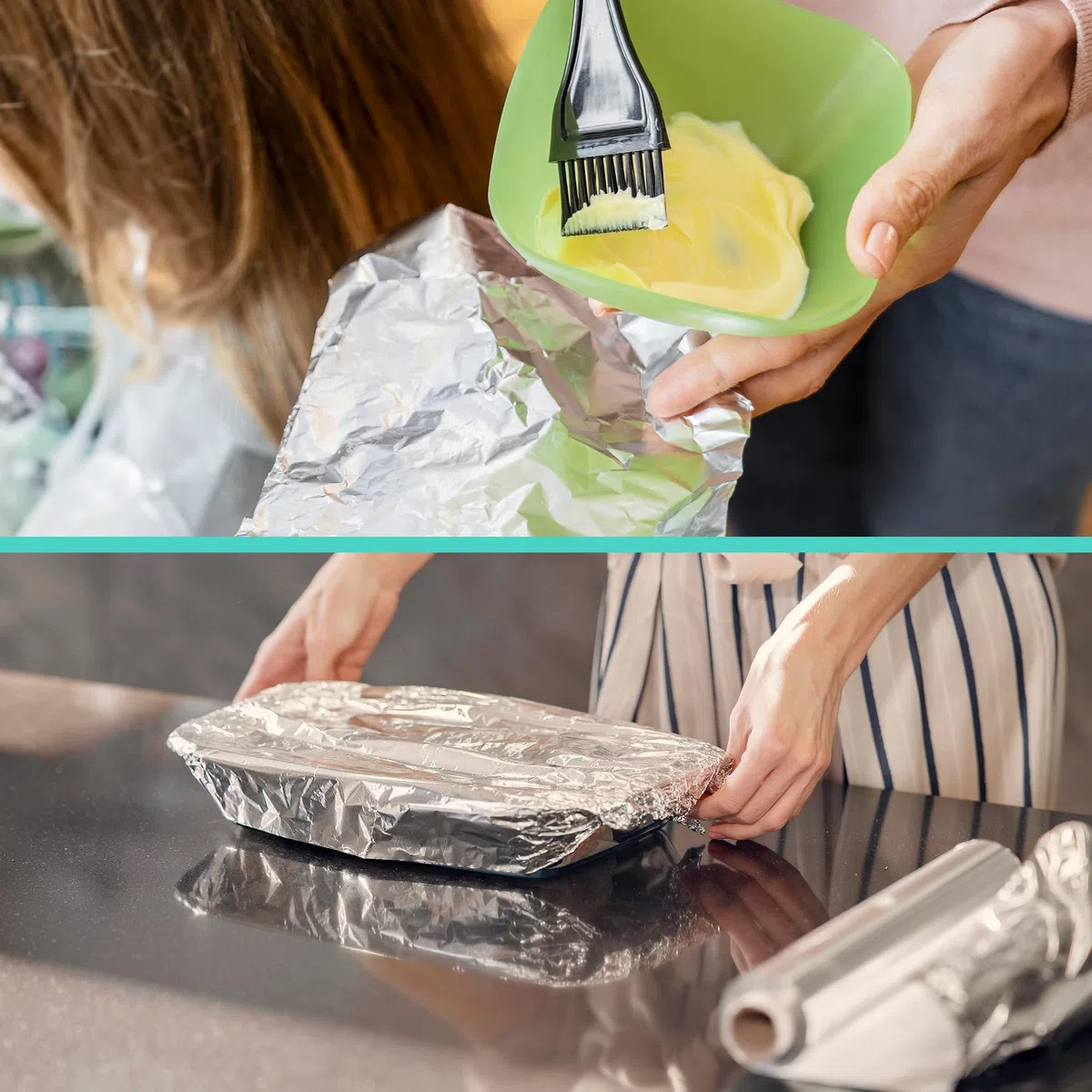 Papel Aluminio Industrial Profesional - Rollo Plata Grande de 300 mm y 13 Micras - Papel con Sierra para Corte, para Cocina, Alimentación, Catering o Peluqueria (1 Unidad)