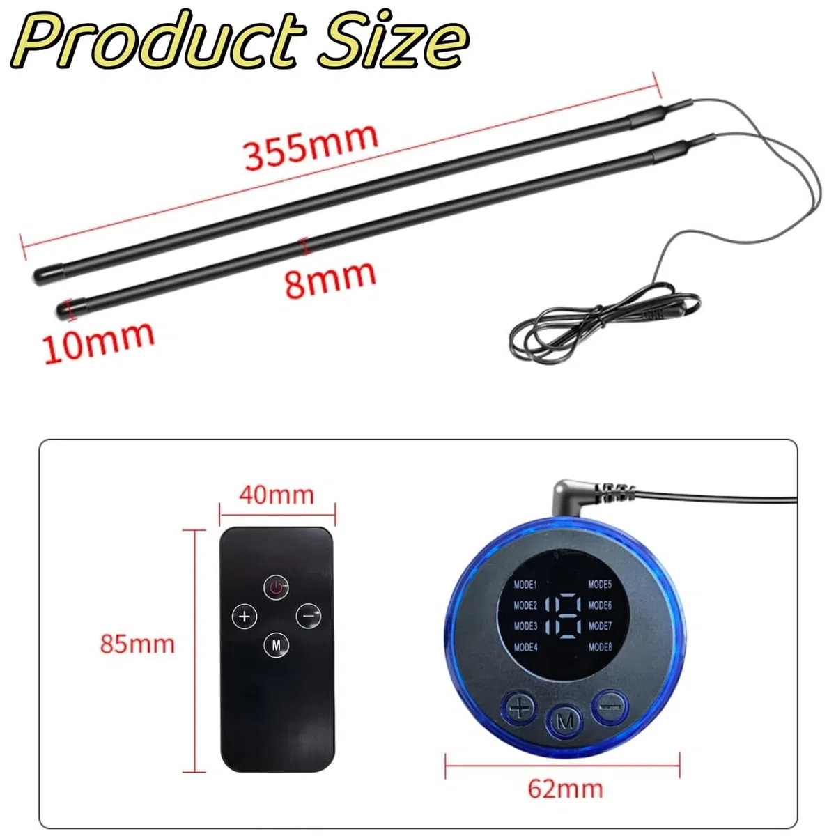 Electroestimulación Anillos para el Pene y Testículos Masculino Ereccion