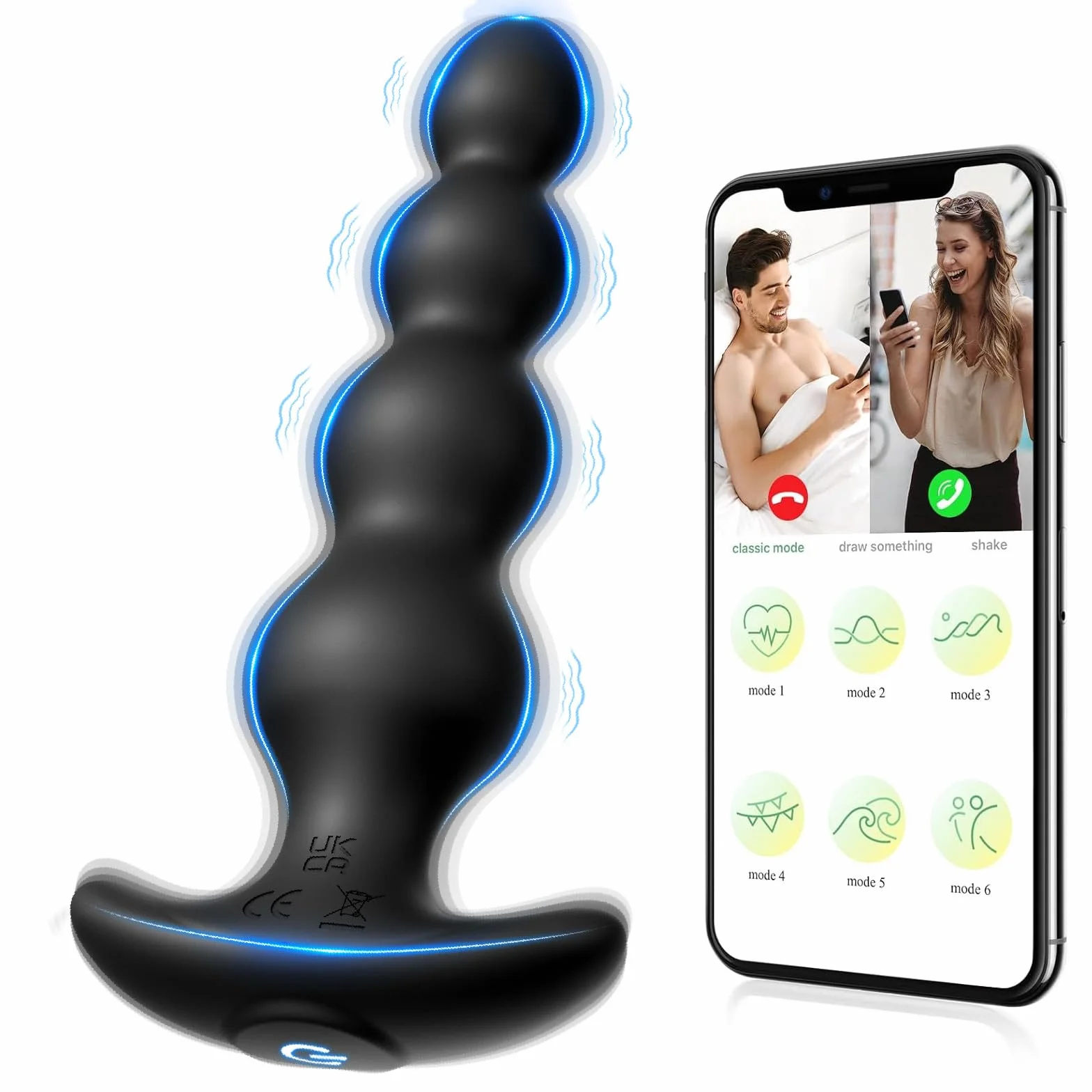 Vibrador de anal APP control juguete sexual - estimulador de próstata hombre de silicona recargable y vibrador de punto G, vibrador anal con 9 Modos, Sextoy para hombres, mujeres, parejas placeranal