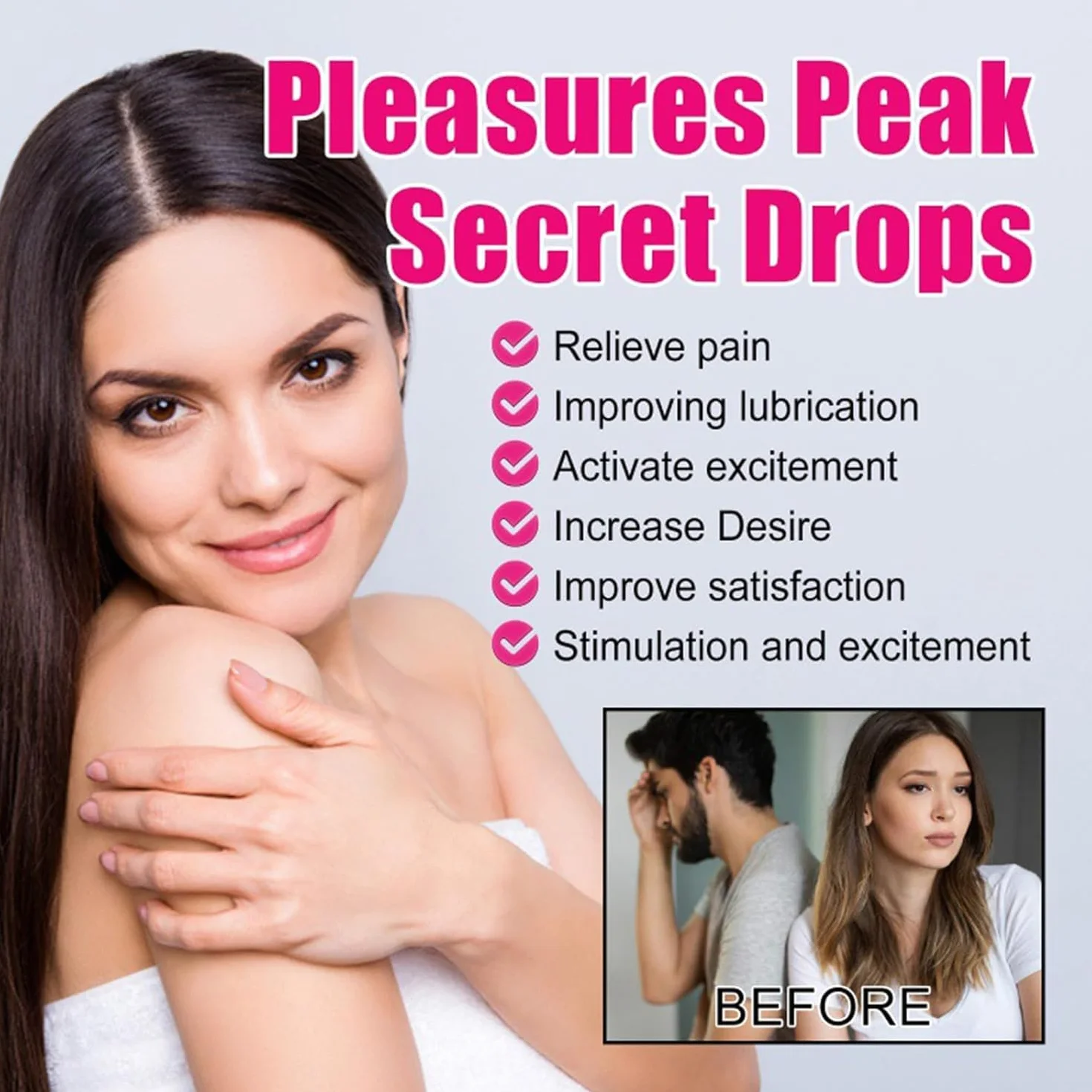 Potenciador Del Placer Sexual,Gotas Sexuales de Placer Estimulante para Mujeres,Estimulante sexual femenino,Orgasmos mas intensos.
