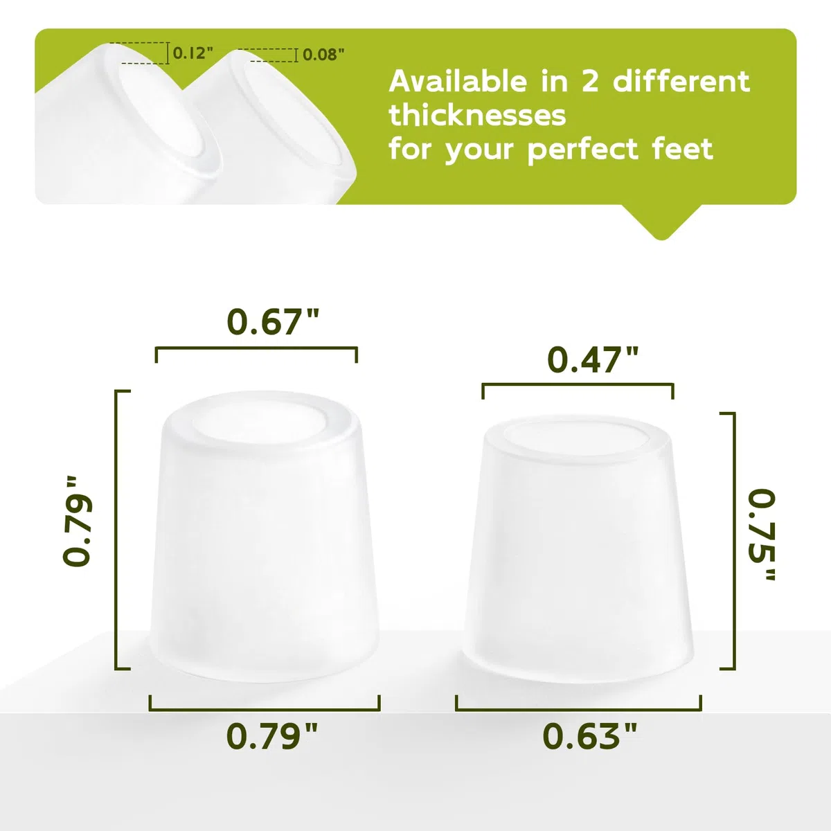 Bukihome Protectores de silicona para dedos de los pies, fundas abiertas de silicona para dedos en martillo, callos, ampollas, almohadillas protectoras de gel suave para aliviar el dolor, 20 unidades
