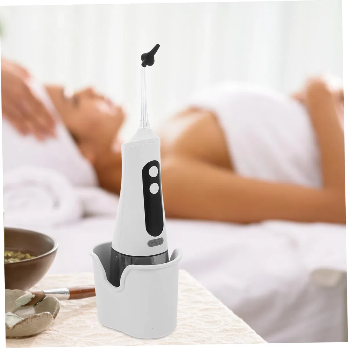 Dispositivo Eléctrico de Limpieza de Cerumen 350ml Ipx7 Blanco