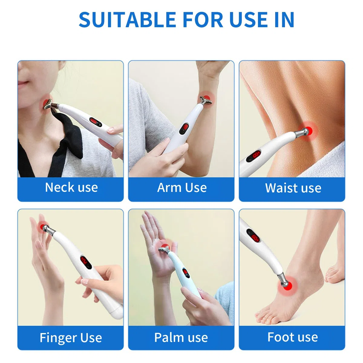 Acupuntura Masaje Pen,modelo recargable Lápiz Eléctrico de Masaje para Acupuntura,Acupuntura Terapia Heal Masaje Pen Meridian Energy Pen