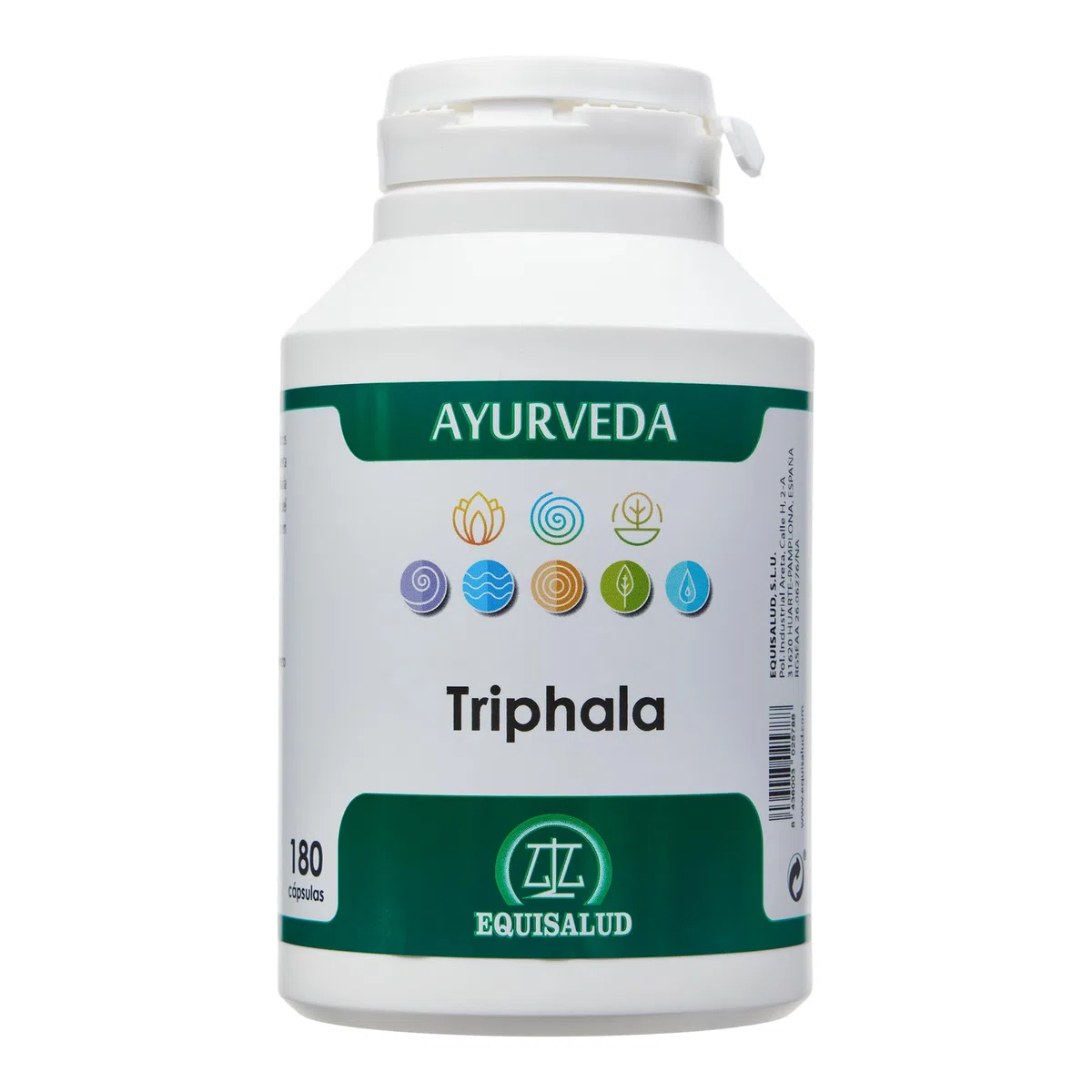 Equisalud - Ayurveda Triphala 180 Cápsulas - Suplemento Herbal para el Bienestar Digestivo y Tránsito Intestinal Natural - con Amalaki, Haritaki y Bibhitaki