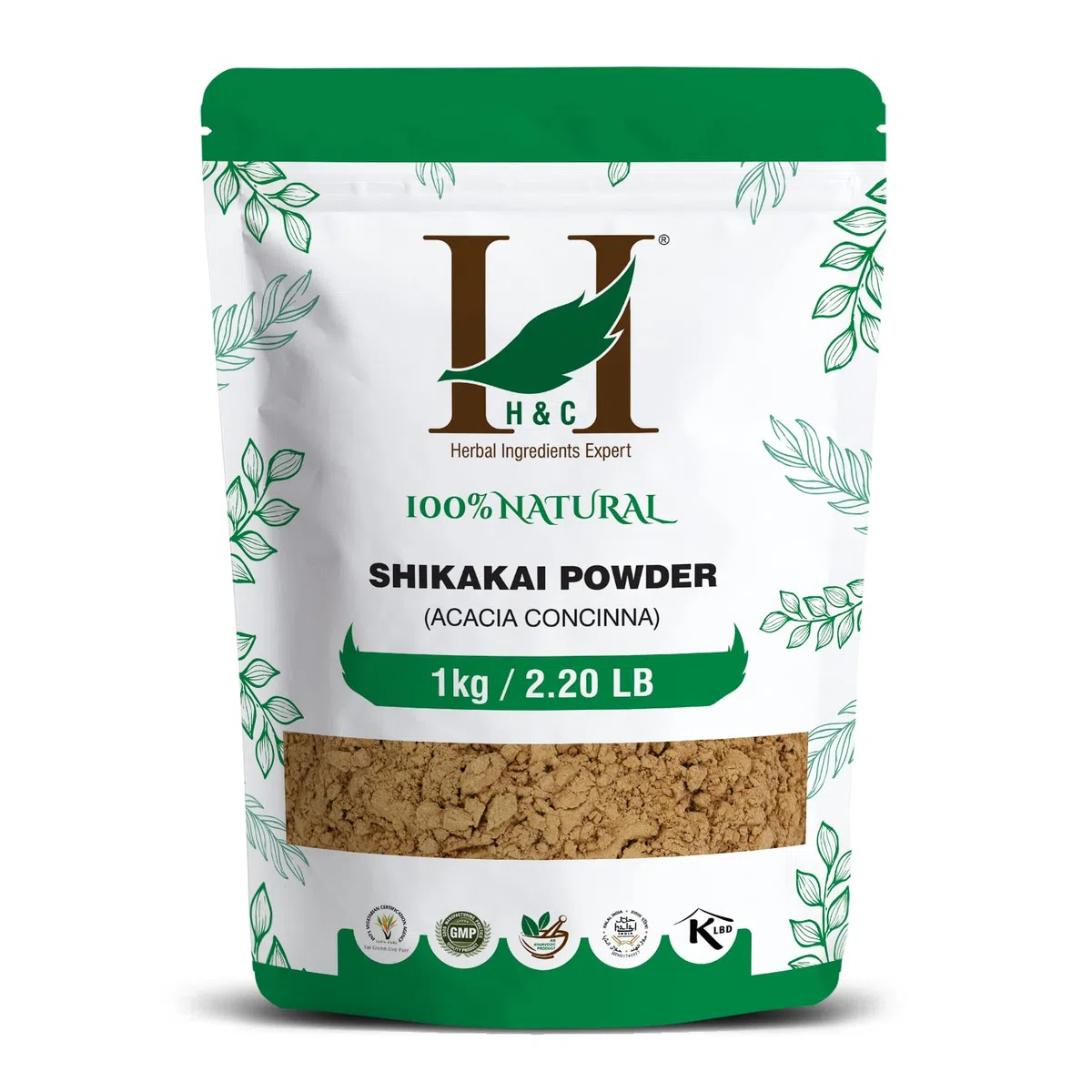 H&C Polvo de Shikakai (Acacia Concinna) 100% Natural – 1Kg