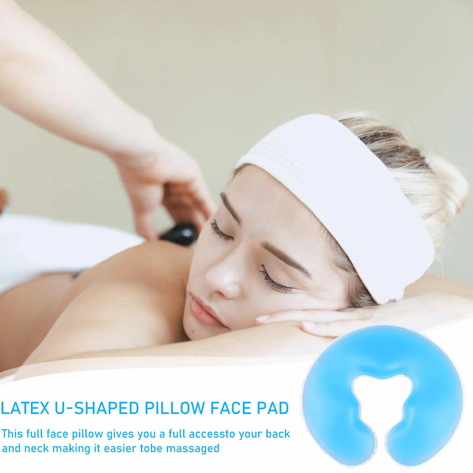 GBKDQQ Cojín de silicona para spa, cojín facial de silicona, cojín de gel para masaje, cojín facial de gel para mesa de masaje, cojín facial de gel, masajeador de belleza, cuidado de la piel,