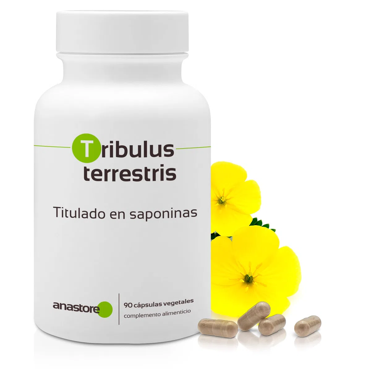 TRIBULUS TERRESTRIS * 470 mg / 90 cápsulas * Titulado al 40% en saponinas * Energia, Rendimiento deportivo, Vitalidad