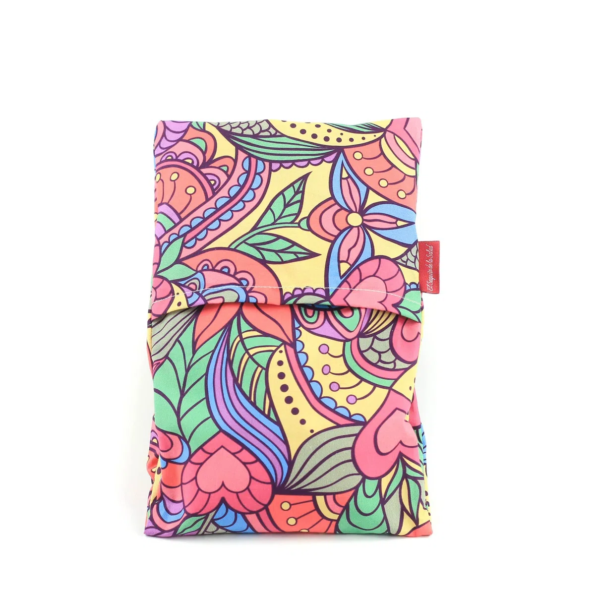 Saco Térmico de Semillas para microondas | Ayuda a Aliviar Dolores Musculares gracias al Calor Seco | Funda Lavable 100% Algodón Vitral (23 x 15 CM, Aroma Lavanda)