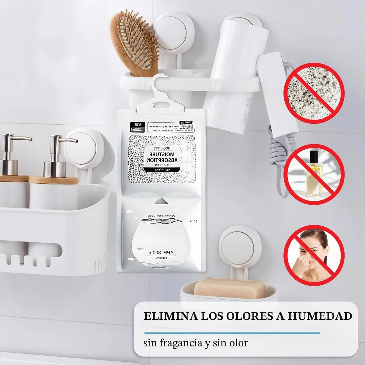10 bolsas deshumidificadoras colgantes para el armario, 230 g, antimoho con ganchos, deshumidificadores, absorbentes de humedad para sótanos, dormitorios, eliminan los olores desagradables