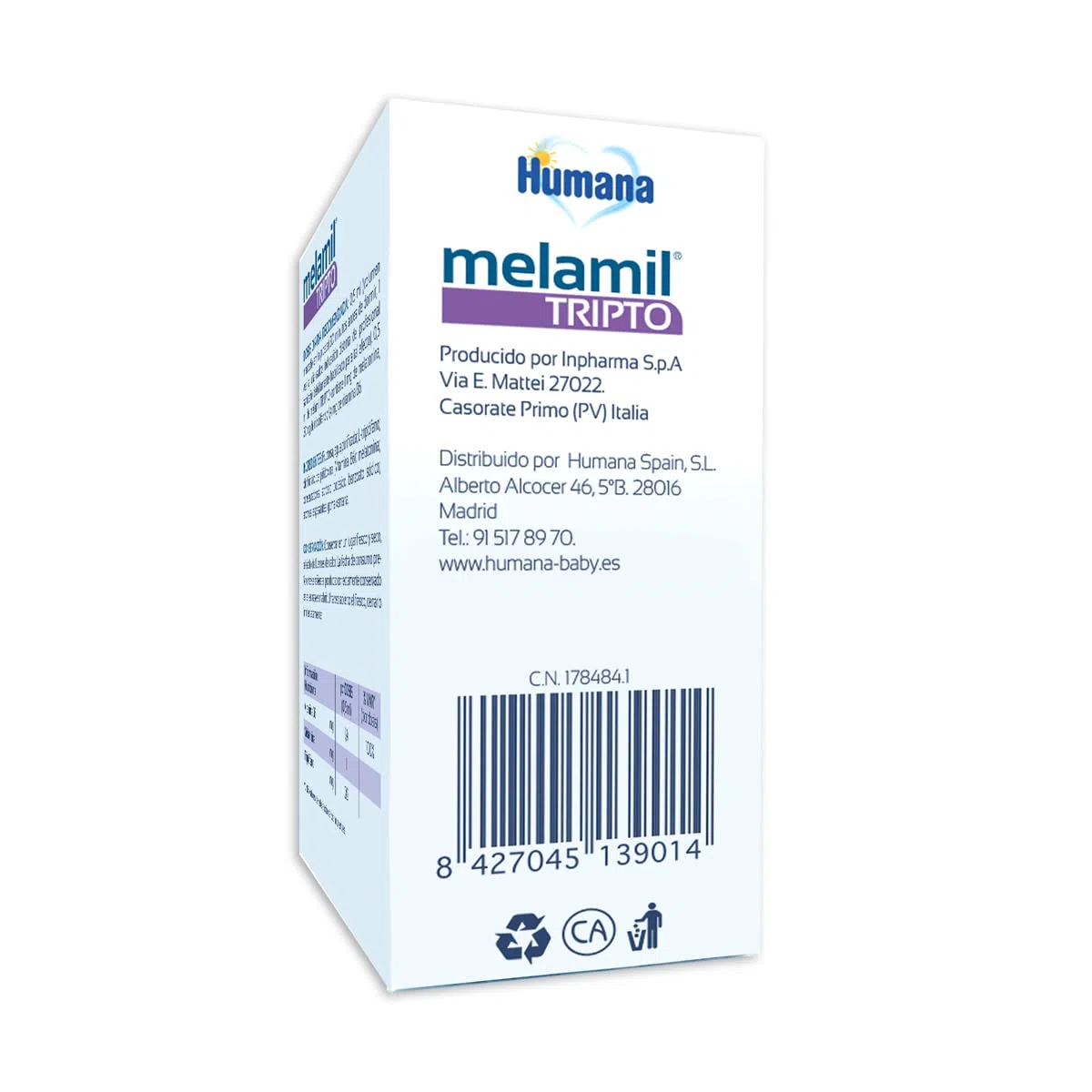 Melamil Tripto, complemento alimenticio a base de melatonina 99% pura, triptófano y vitamina B6 que ayuda a descansar cada noche, 30 ml en gotas