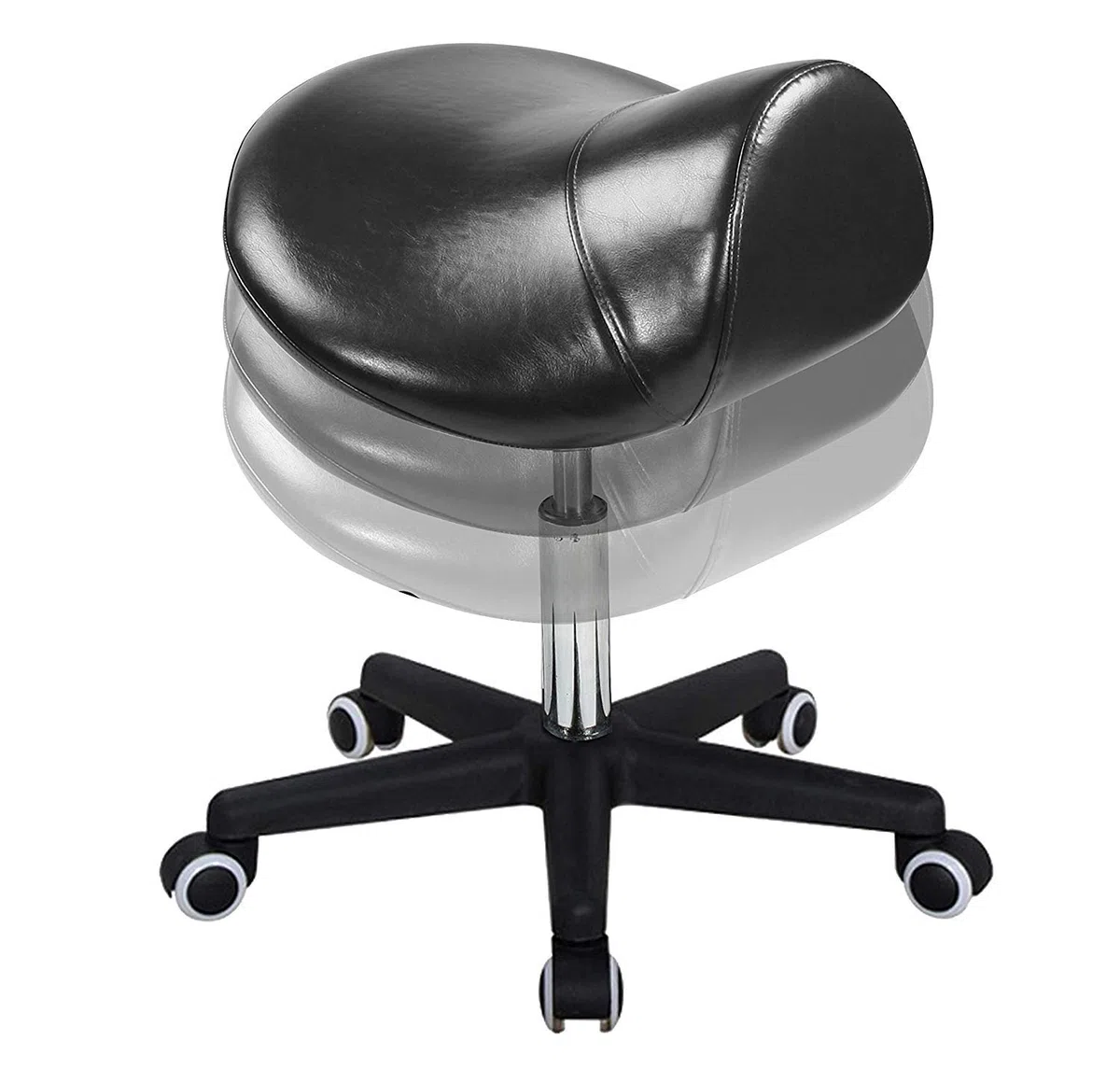 Masaje Salón de Belleza Silla de SPA Taburete/Masaje Maestro Taburete Giratorio ergonómico, Silla de Postura con un Elevador hidráulico neumático Duradero, A