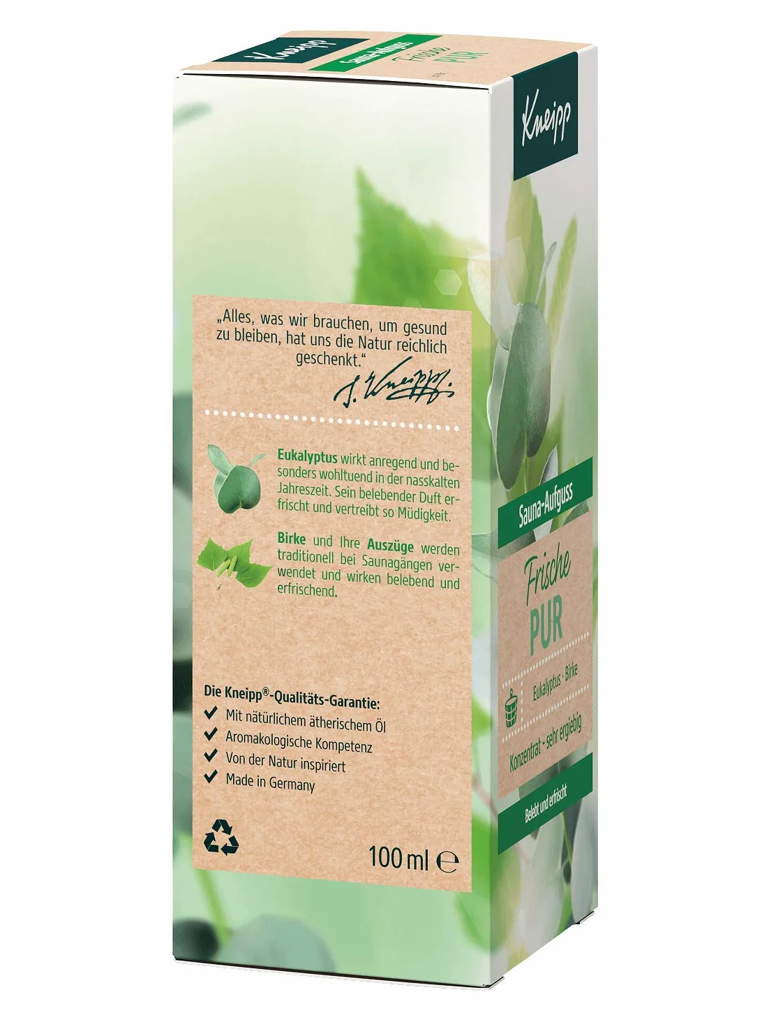Kneipp Sauna-Aufguss Frische Pur, 100 ml Solución