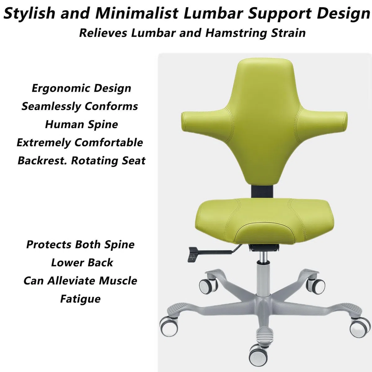 SFKLYU Silla de Pie/Sentado, Taburete Giratorio Hidráulico Ajustable para Salones de Belleza, Spas, Centros de Masaje, Clínicas Dentales y Oficinas en Casa