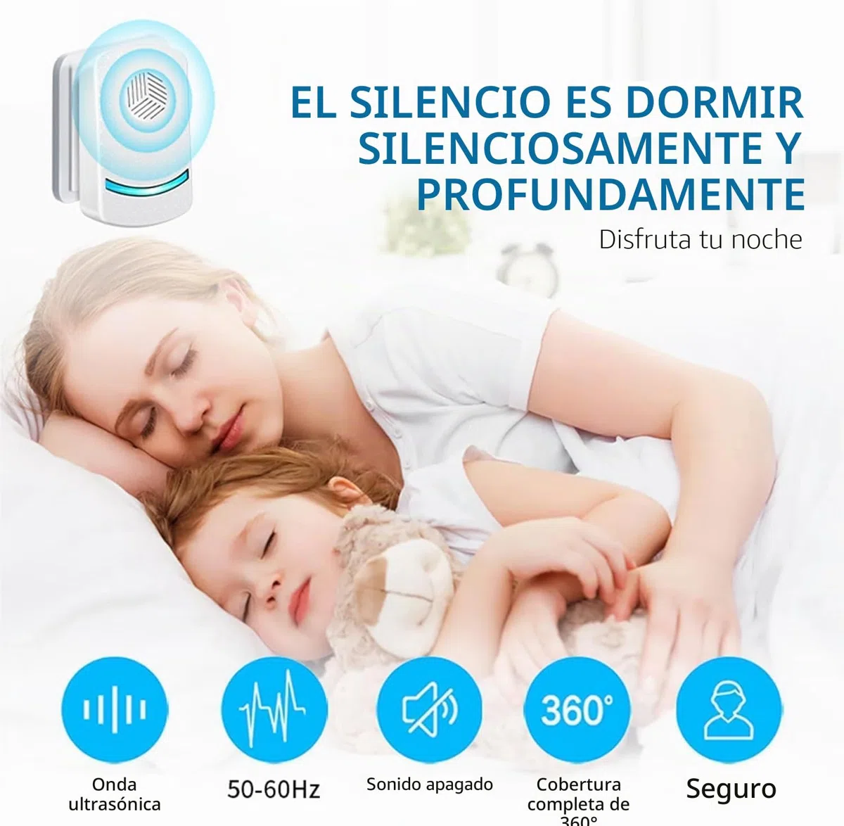 Repelente Ultrasónico de Plagas, 6 Pack Electrónico Repelente Mosquitos Control de Plagas, Repelente Ultrasónico Ratas Repelente para Anti Mosquitos, Ratones, Arañas, Moscas, Cucarachas