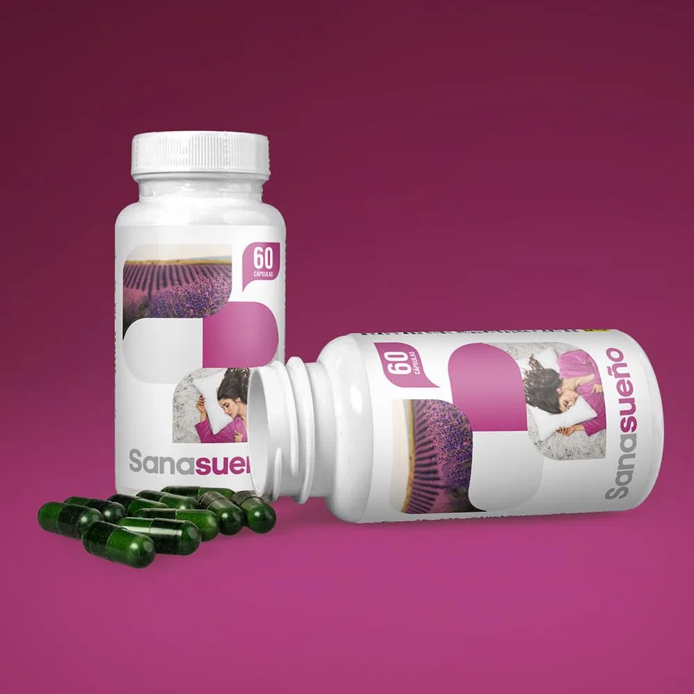 Melatonina 1,9 mg con Valeriana,Pasiflora,Espino Blanco,Melisa y Amapola de California|Suplemento para Dormir-Favorece el Descanso -Acción Rápida| 60 Cápsulas Veganas | Sin Gluten ni Lactosa-SANACAPS