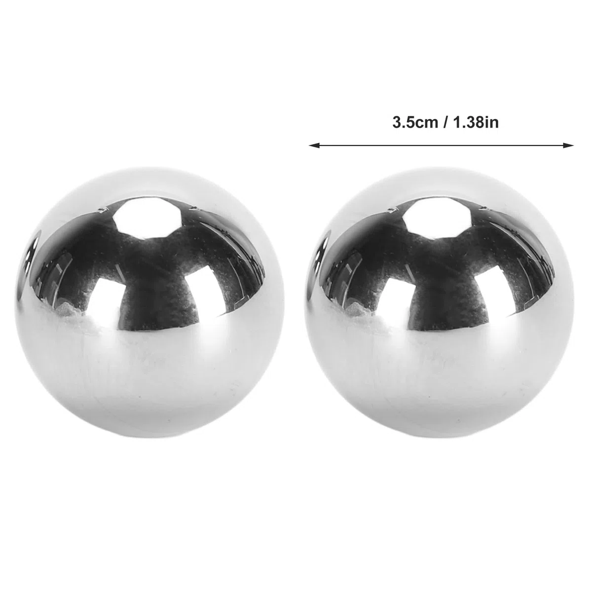 Juego de Ejercicios de Balonmano, Bolas Saludables Chinas de Acero Inoxidable para Fuerza, Alivio del Estrés, Ejercicio de Salud de las Articulaciones, Rodamiento Suave, Compacto