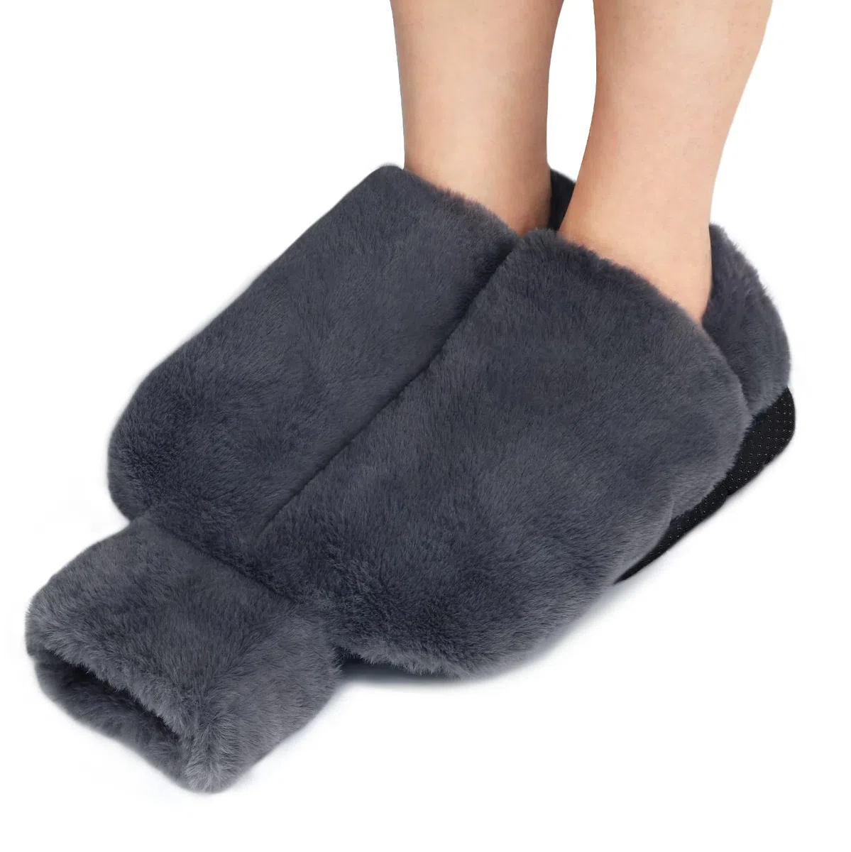 Calentador de pies sin Electricidad, 2L de Agua Caliente, Botella de Calor para Mujeres/Hombres/Adultos, Almohadillas de calefacción de pies Suaves y cálidas para los pies fríos en Invierno