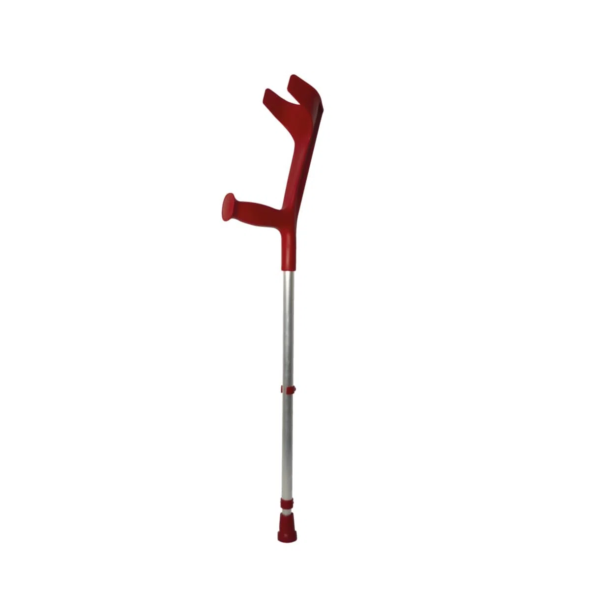 Flexor Bastón Inglés de Aluminio para Adultos, Altura Ajustable, Empuñadura Ergonómica, Rojo, Resistente y Duradero, 1 Unidad