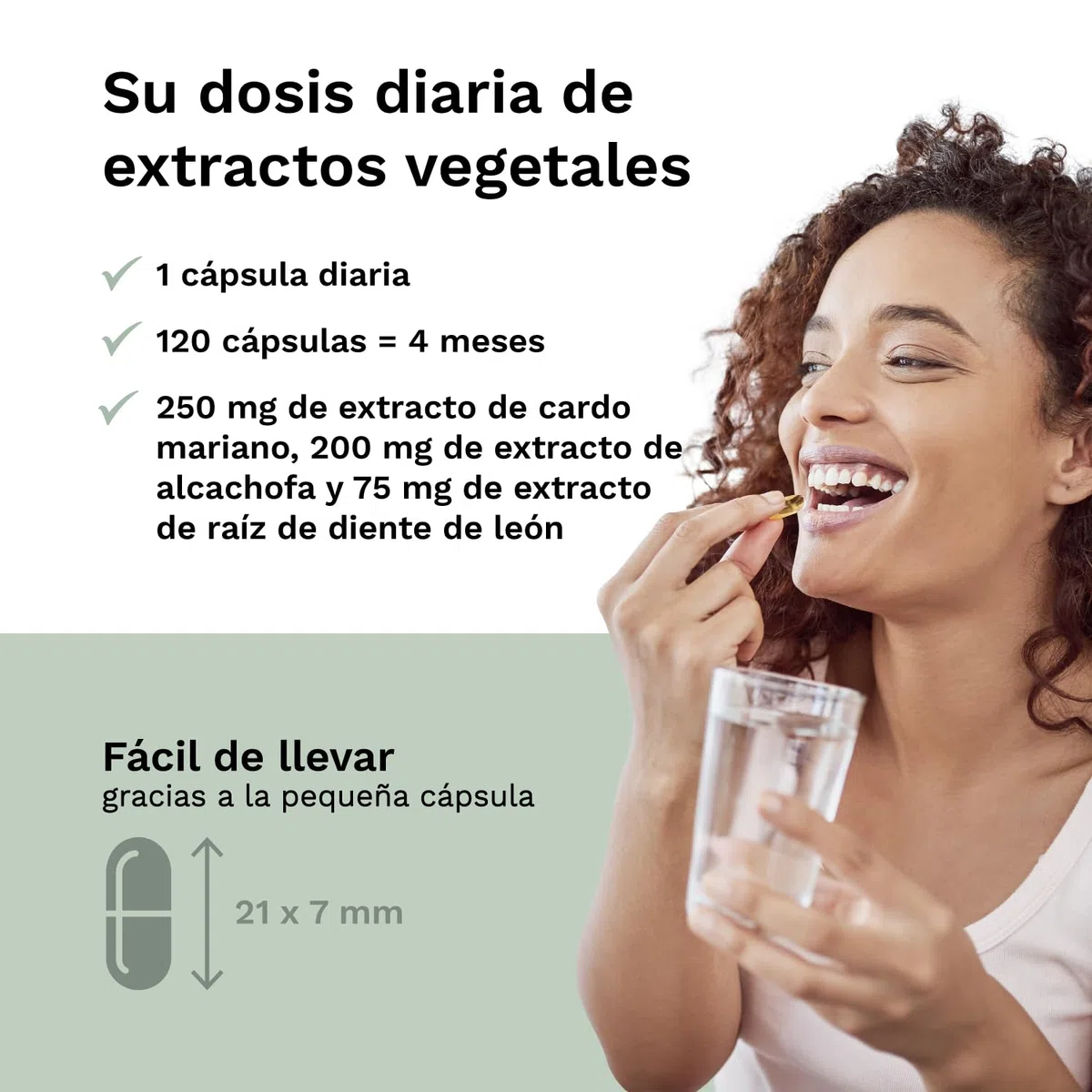 Balanced Vitality cardo mariano, Artichoke, Dandelion Complex-120 cápsulas veganas para 4 meses - con 80% de silimarina - sin aditivos - testado en laboratorio - Made in Germany