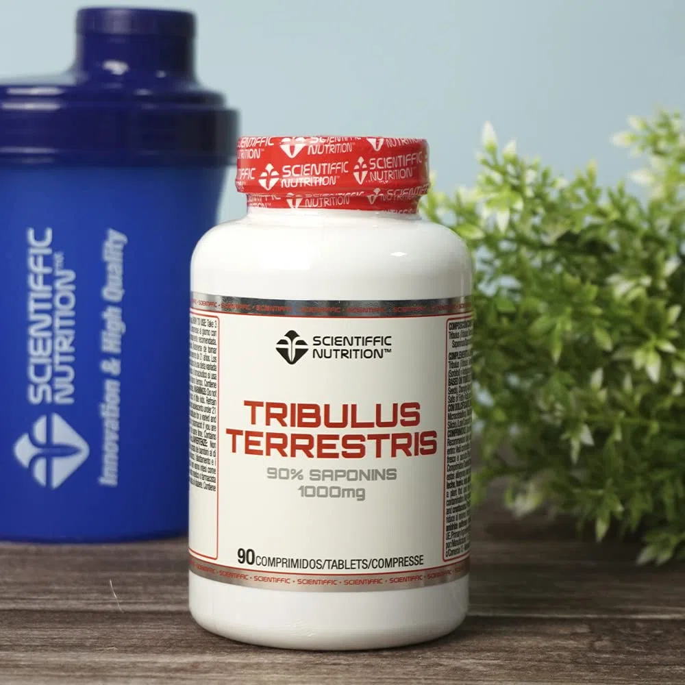 Scientiffic Nutrition - Tribulus Terrestris 1000mg 90% Saponinas, Aumenta la Producción de Testosterona, la Masa Muscular, la Fiuerza y Ayuda a la Recuperación - 90 Cápsulas.
