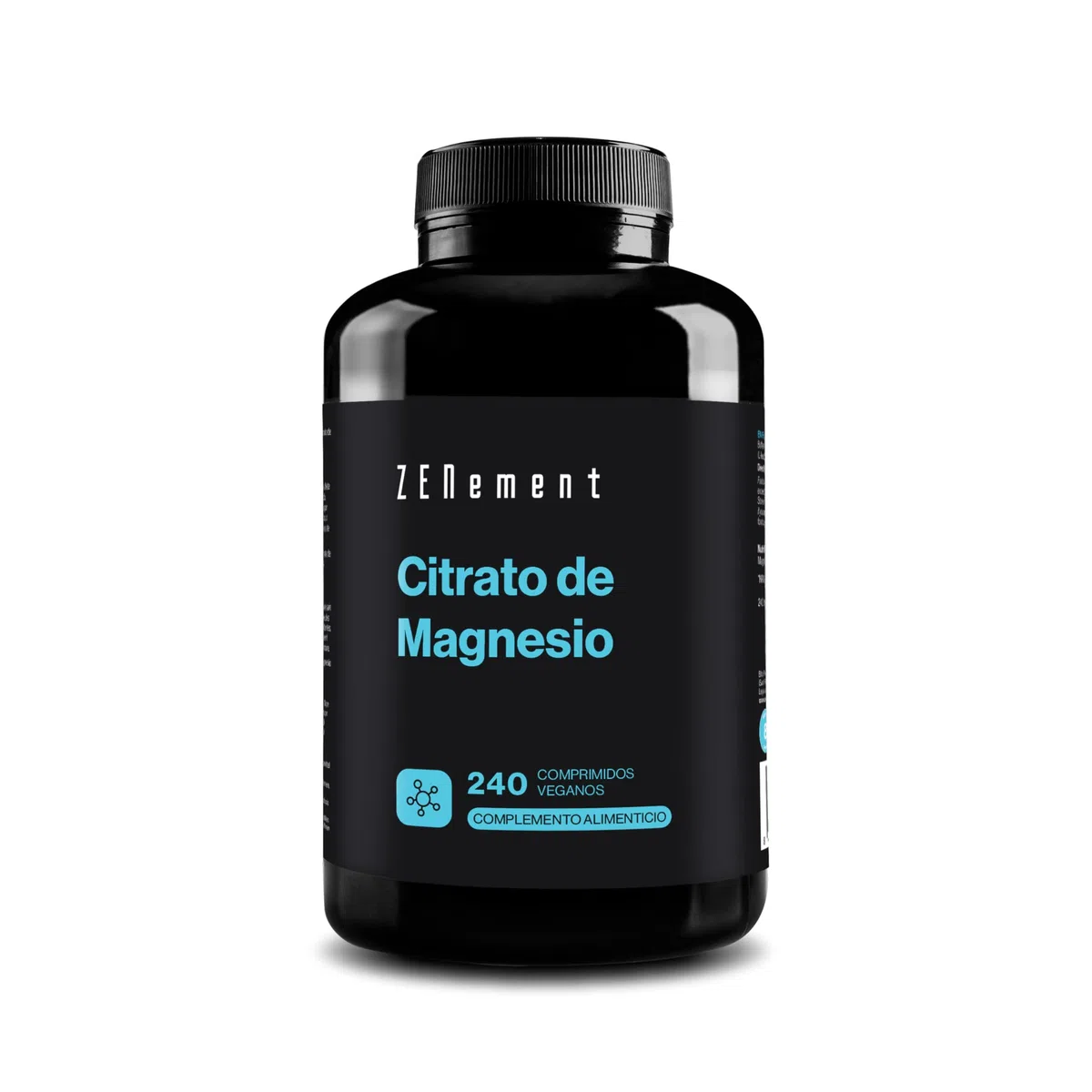 Citrato de Magnesio, 240 Comprimidos Veganas | procedente de Citrato de Magnesio | Vegano | Zenement