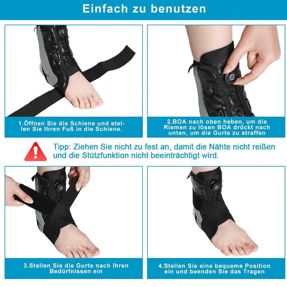 gctrler Tobillera para Esguince la derecha izquierda, tobillera ajustable con pomo para esguinces de tobillo, tendinitis, espolones calcáneos, fascitis plantar, tendinitis de Aquiles