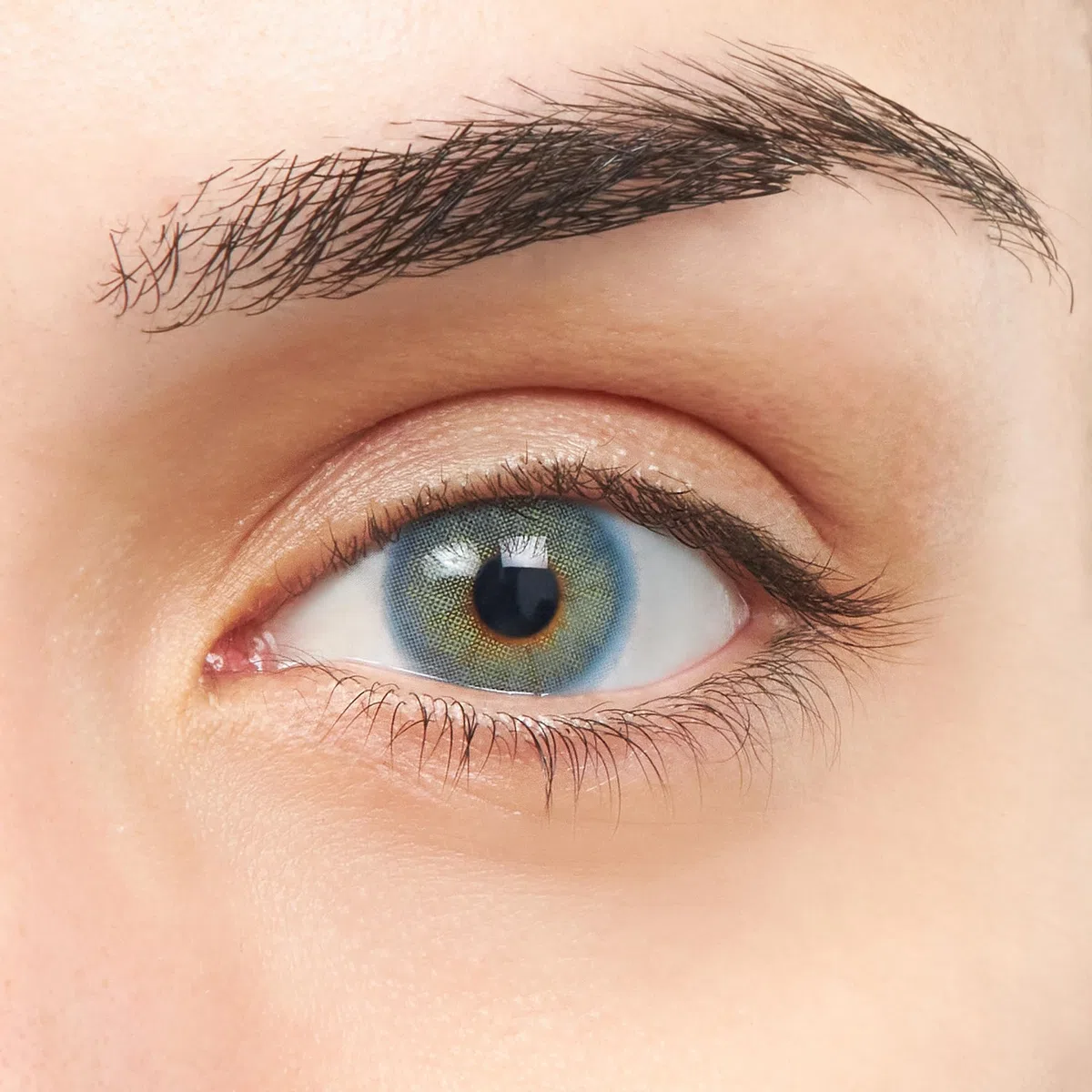 Pop VIP Lentillas de Color Azul y Verde con diseño super natural 2 Lentes de contacto anuales + portalentes + pinza + aplicador