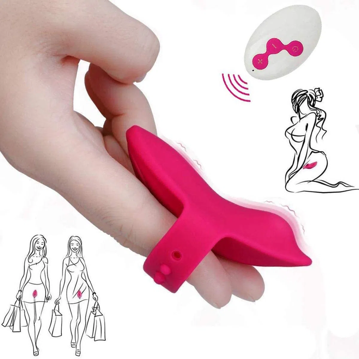 Juġuểtểs Ŝexụalểş Vībradøres Ŝexừal Mujer Çliťoris Control Remoto Inalambrico, Usable Braĝas Invisible Vībradør Mando a Distancia Çliťoris Måsajẹador, Vībradøres Pequeño M