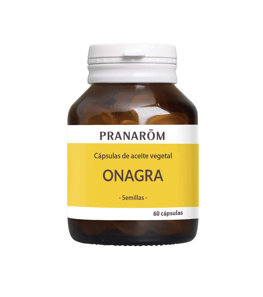 PRANAROM Aceite de Onagra BIO Virgen – 60 Cápsulas Blandas | Prensado en Frío | Omega 6 para Equilibrio Hormonal, Piel Radiante y Bienestar Femenino