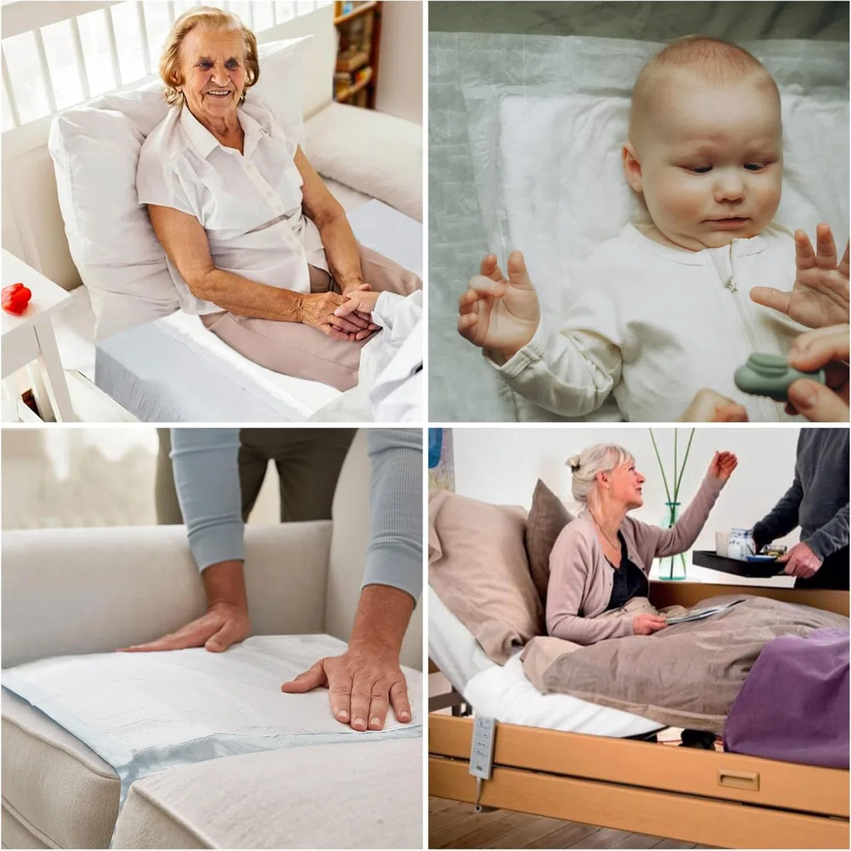 Cama Normales - Pack 2 Paquetes de 25 Protectores de 60 x 60 - Protectores Absorbentes, Ideal para Incontinencia, Confort y Seguridad - Libre de Látex