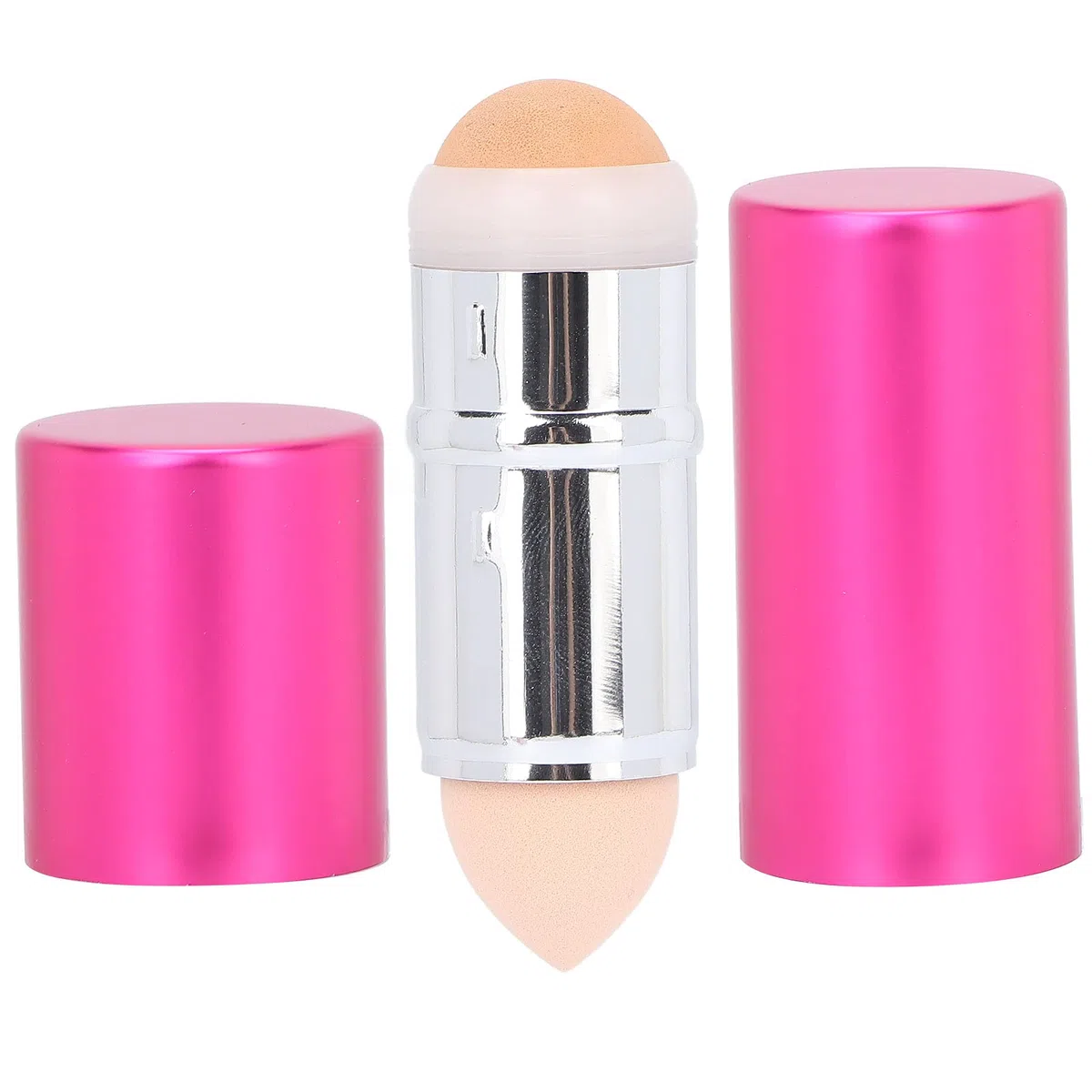 Herramienta de belleza portátil con piedra volcánica rosa para control aceite, ideal maquillaje y masaje facial (Bolas que absorben)