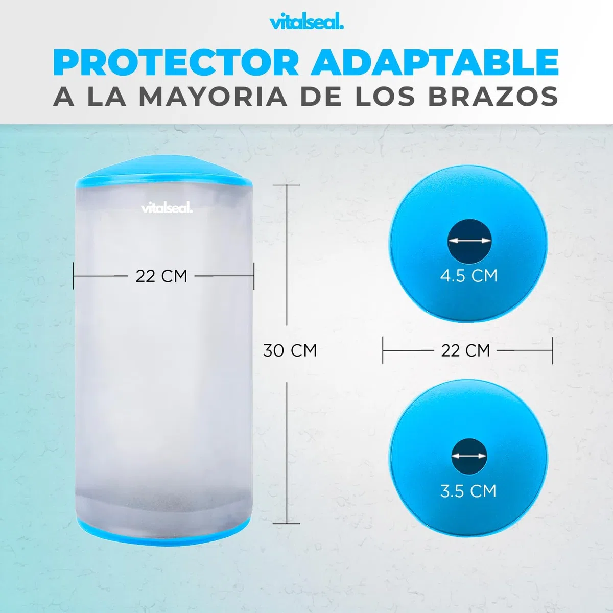 Protector Picc Brazo Ducha Impermeable, Cubre Vendaje Catéter Adulto Piscina, Funda Codo Adaptable, Manguito Reutilizable Heridas Quemaduras Tatuajes Suave