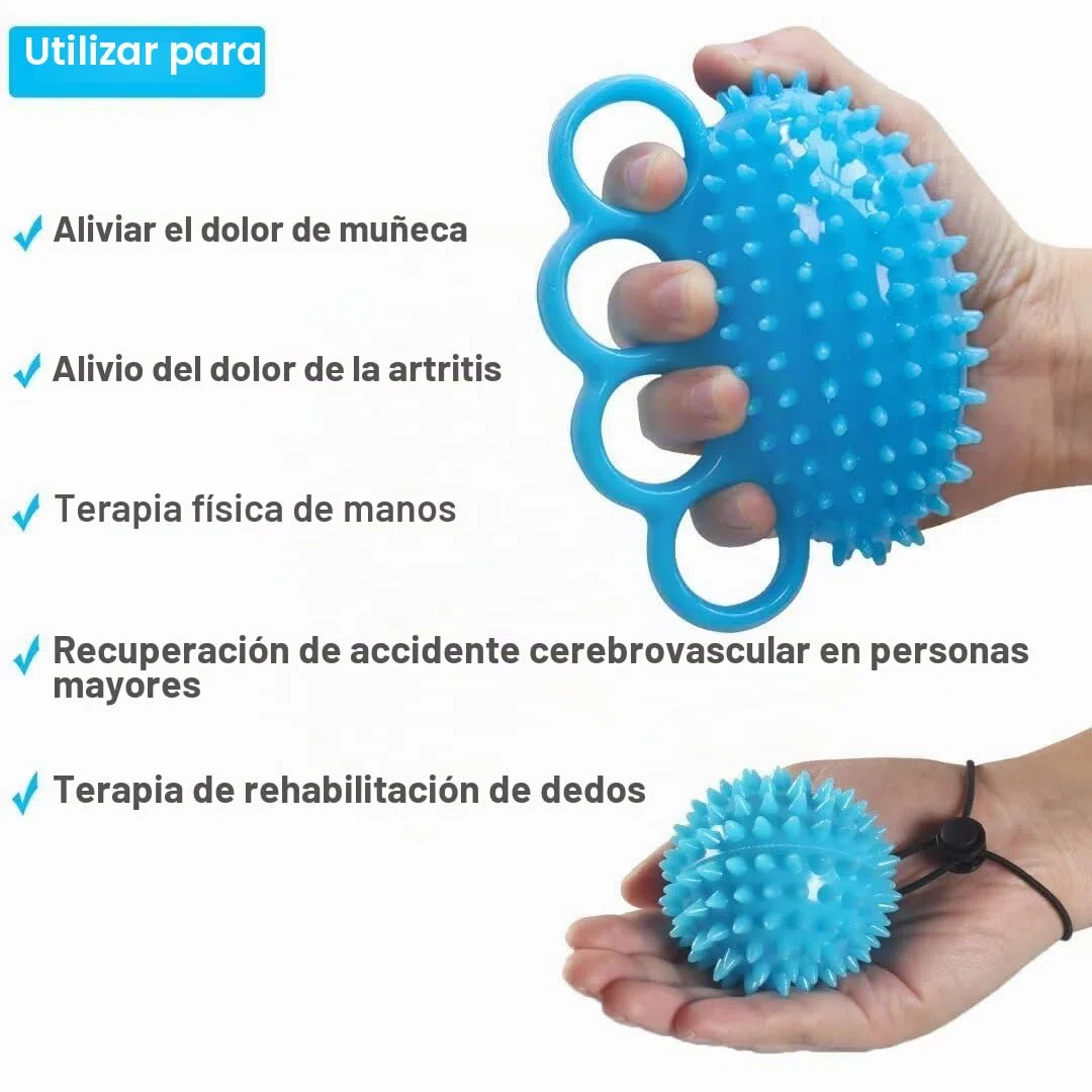 Pelota de entrenamiento para ejercitar dedos, fortalecedor de agarre, terapia física para recuperación de accidentes cerebrovasculares y alivio del estrés de