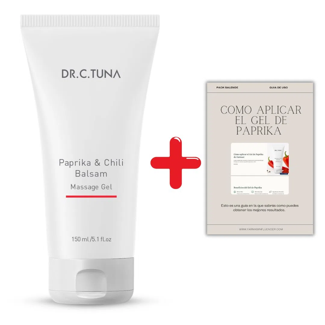 Gel de Masaje Bálsamo de Paprika (Pimentón) & Chili + PDF de uso CORRECTO - Alivio del dolor y reafirmante de la piel