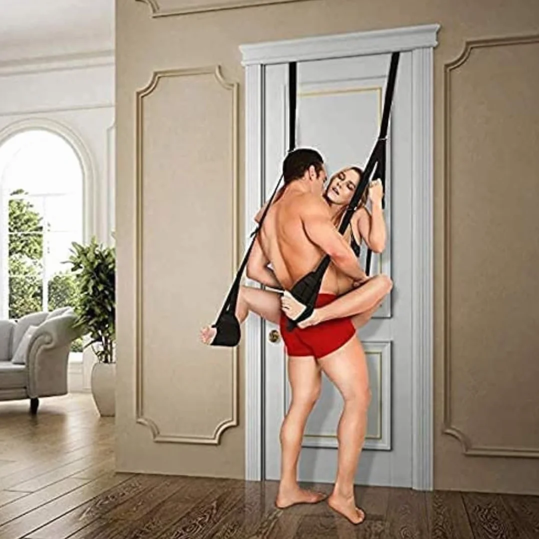 Columpio De Puerta De Cuero Acolchado Ajustable hacia Arriba Y hacia Abajo En Altura, Nuevas Posiciones Desafiantes, Parque Interior único, Regalos para Hombres Y Mujeres