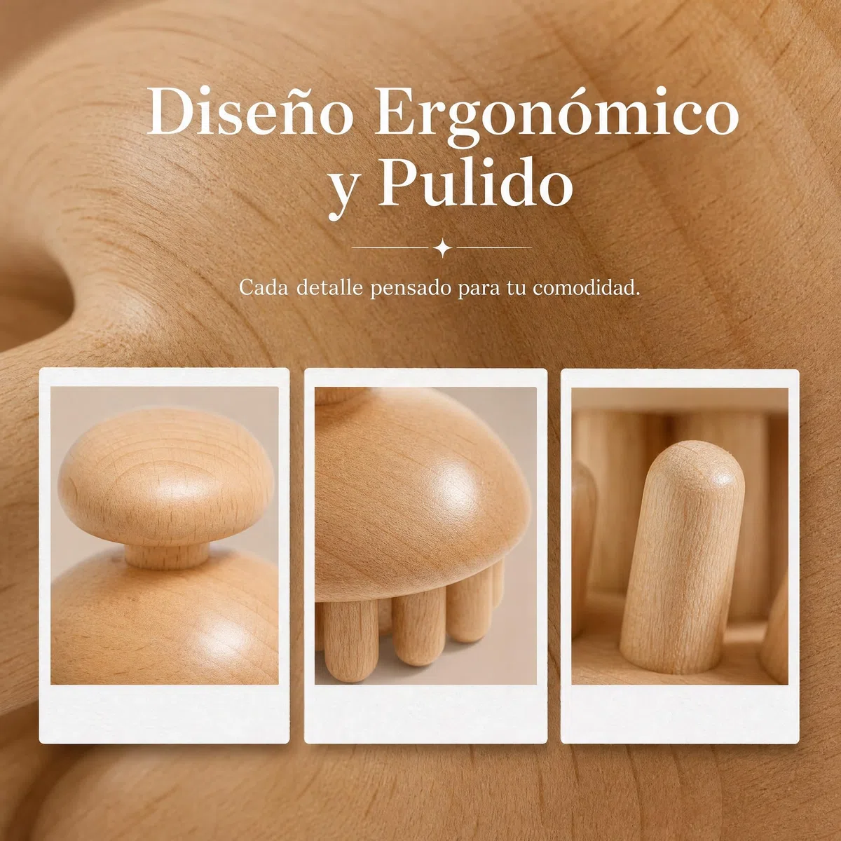 FOMIYES Madera Terapia Seta Masajeador de Madera Seta Herramienta de Terapia de Maderoterapia Cuerpo Completo Masajeador de Gua Sha Herramientas para Mujeres