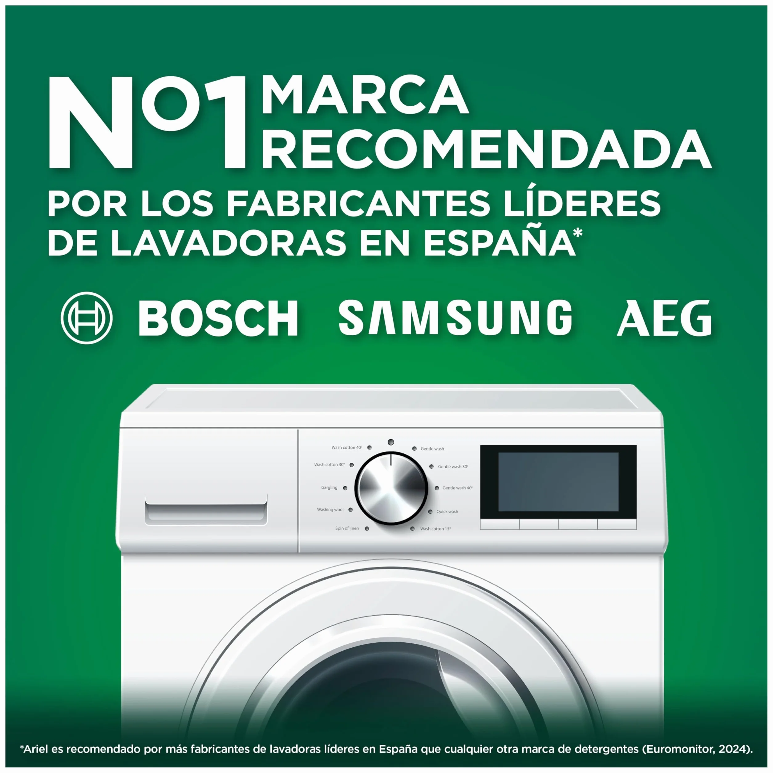 Ariel Detergente Lavadora Liquido 60 Lavados, Original, Jabon Limpieza Mejorada en Ciclos Mas Frios con la Exclusiva Tecnologia de limpieza en Frio