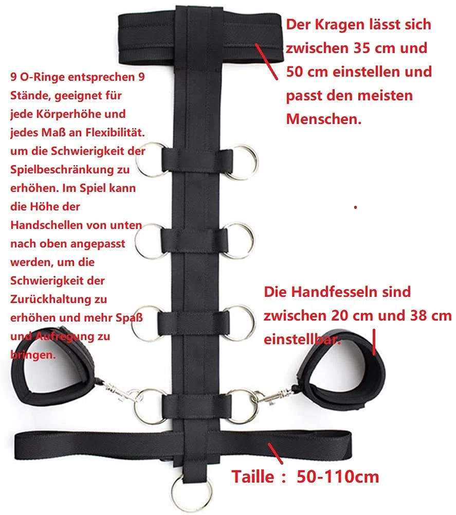 Ataduras Sexo Set Cama Extrema Esposas Sexo Cama y Collar BDSM para Bondage Set Sexspielzeug para Parejas Sexo Extremo BDSMS Juguete Duro