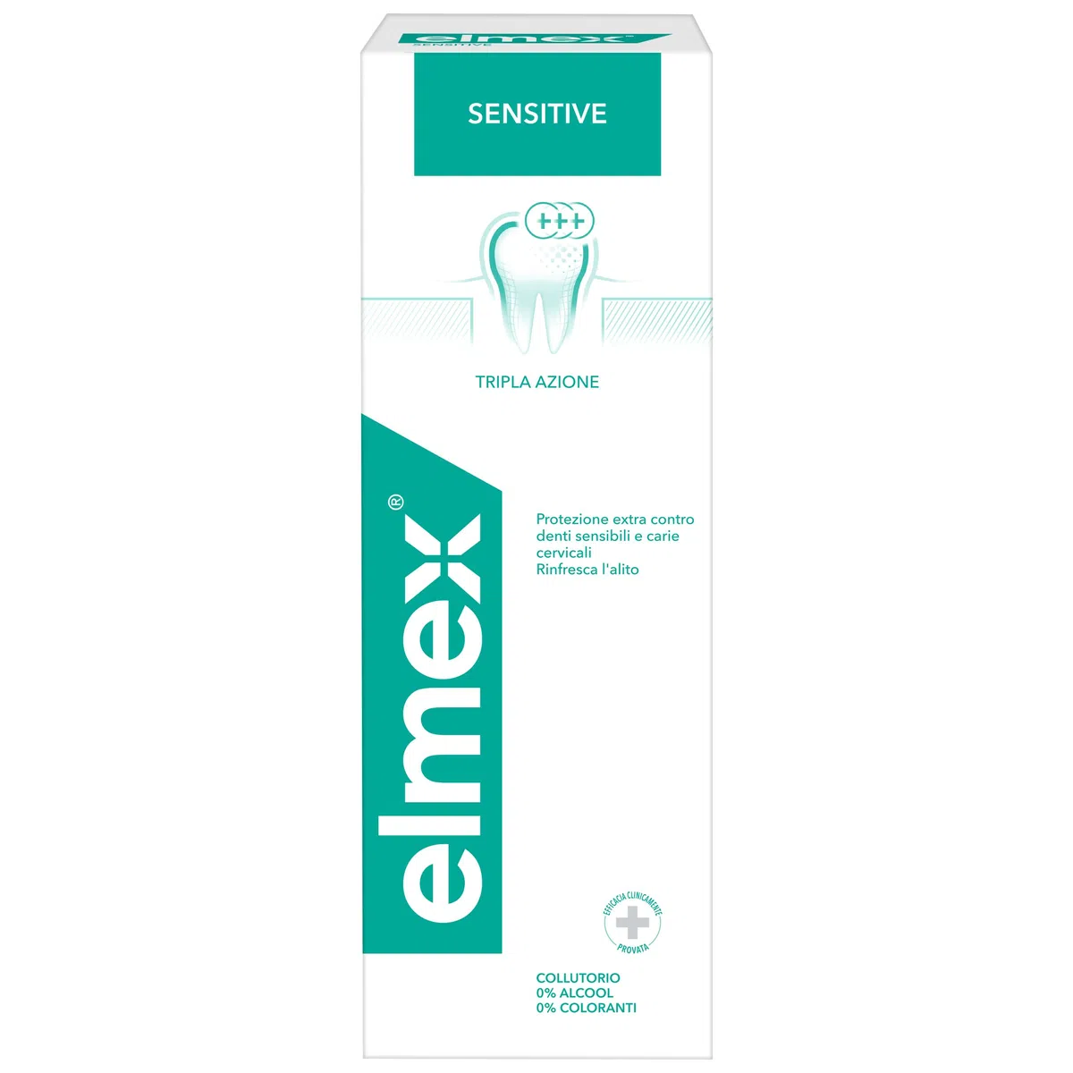 Elmex Sensitive Enjuague Bucal contra la Sensibilidad Dental | Pack 2 Uds x 400ml | Protege contra la Caries | Colutorio que Protege los Dientes Extremadamente Sensibles | Contiene Fluoruro de Amina
