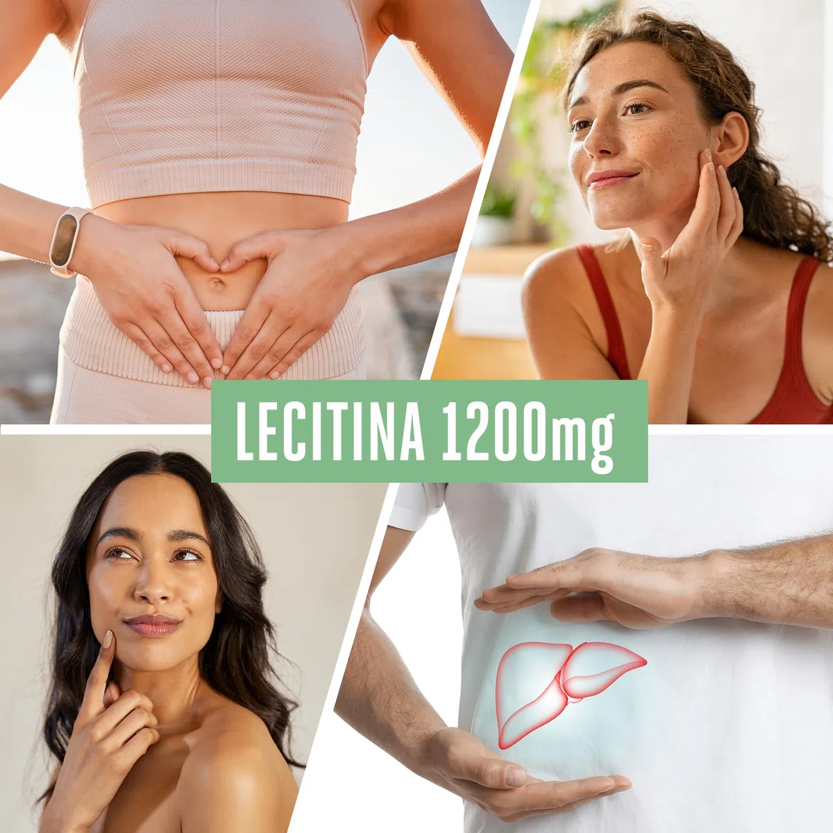Vitabay Lecitina 1200 mg - 120 cápsulas blandas veganas - fosfatidilcolina de soja con vitamina E - sin gluten ni lactosa - sin OGM - analizado en laboratorio en Alemania - 4 meses