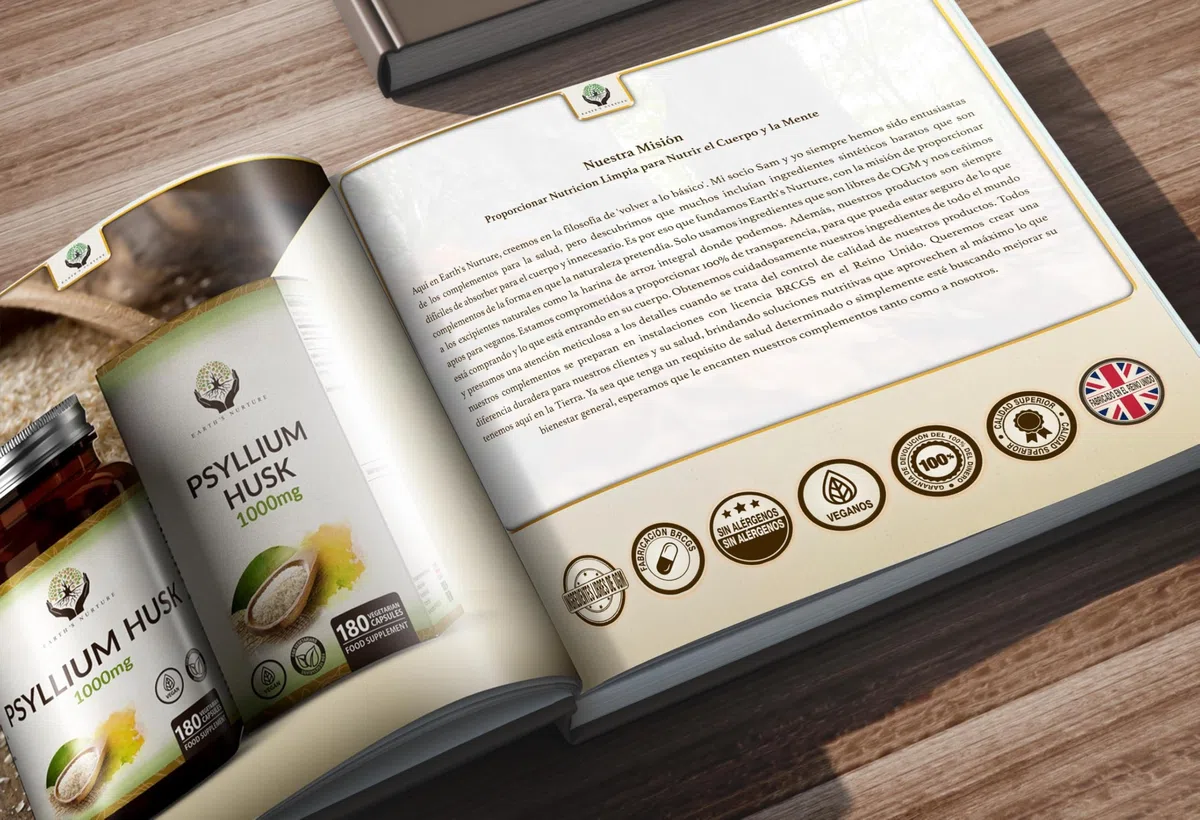 EN Psyllium | 180 Psyllium Husk Capsulas - 1000mg Psilyum Fibra por Porción | Fibra de Plantago Ovata | Psilium Husk Capsulas del Polvo | Sin OGM, Gluten ni Alérgenos | Fabricado en el RU